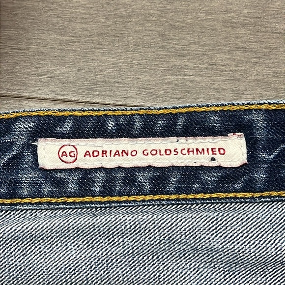 AG Adriano Goldschmied Vintage Denim Box Skirt - 17Y Destroyed - 27R - Picture 4 of 5